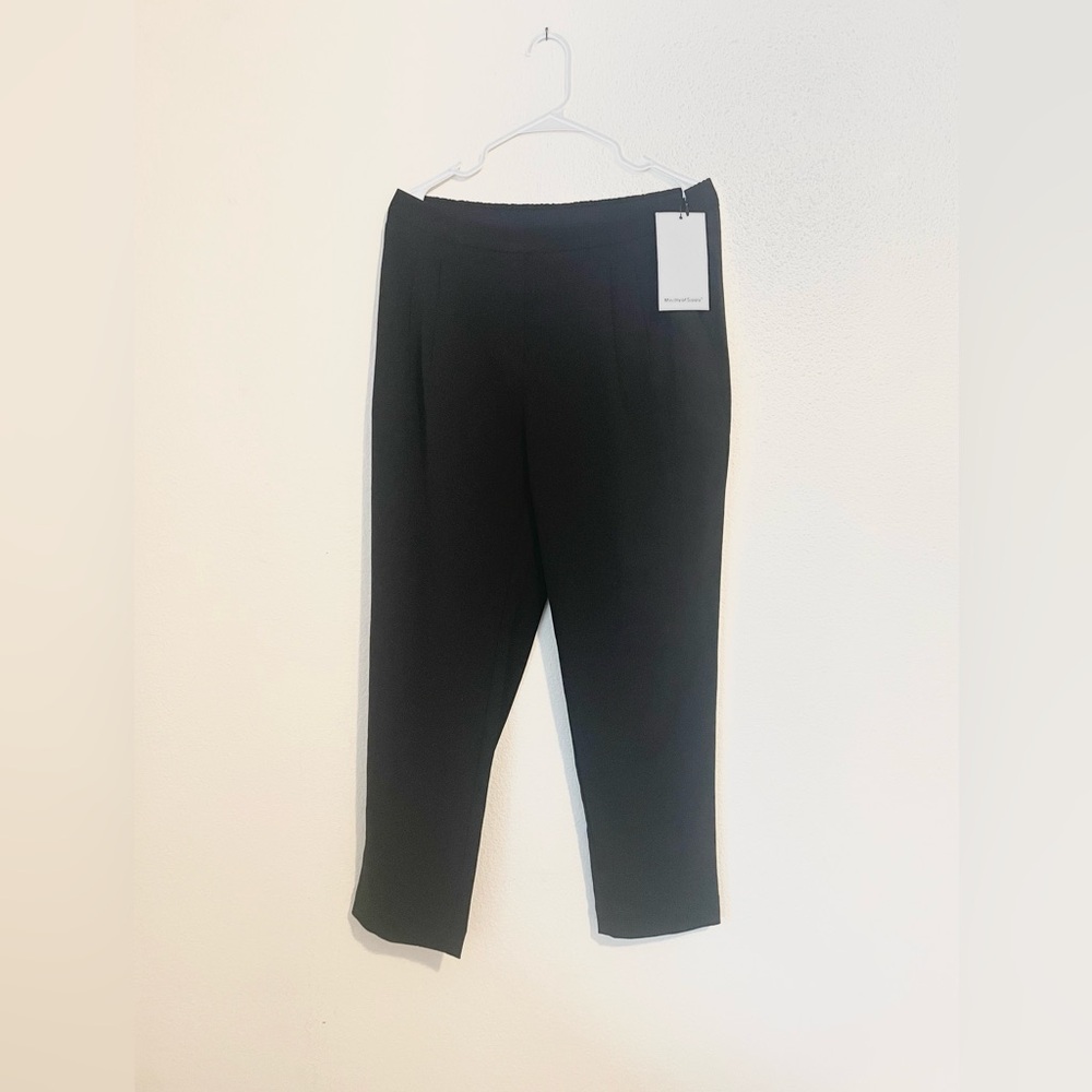 Ministry of Supply Black Drape Pant
